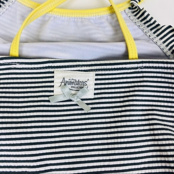 Disney Animators Collection Snow White Striped Tankini Size 4 - Picture 6 of 11